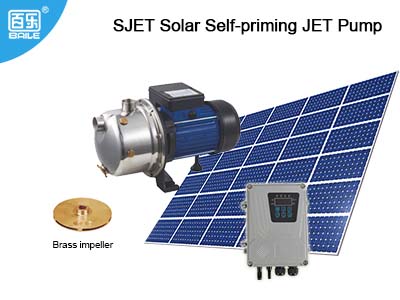 Bomba de chorro solar de CC sin escobillas SJET, bomba de chorro de pozo poco profundo